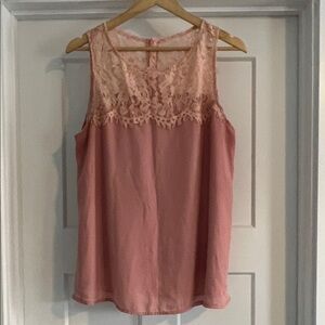 Elegant Pink Lace Women's Top - 116